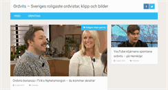 Desktop Screenshot of ordvits.se